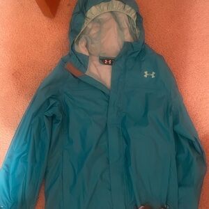 Under Armour Kids Teal light weight coat